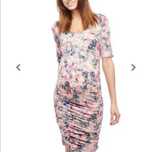 Motherhood Maternity Side Ruched Dress